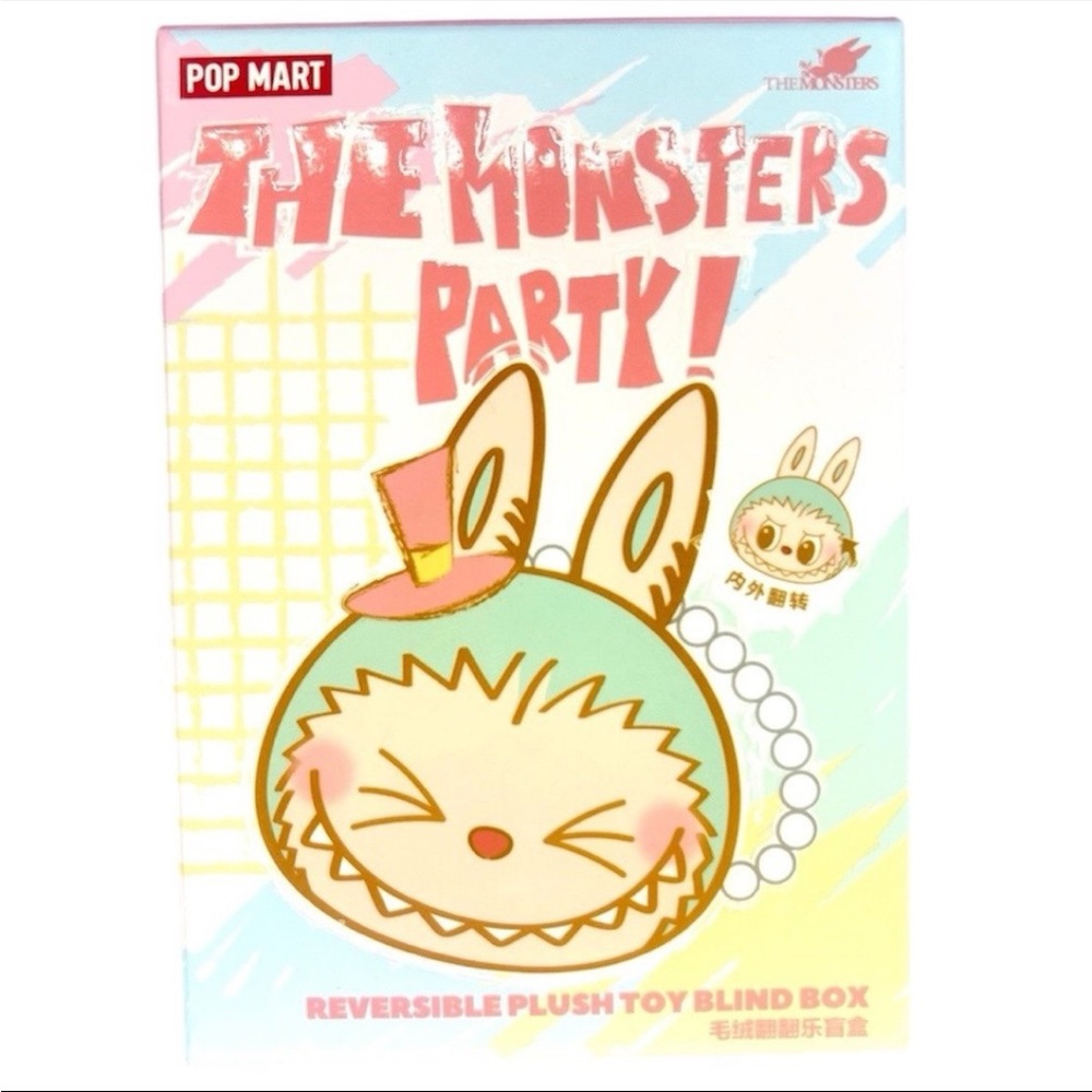 Pop Mart- Blind/Mystery Box -The Monsters Party Reversible Plush Toy